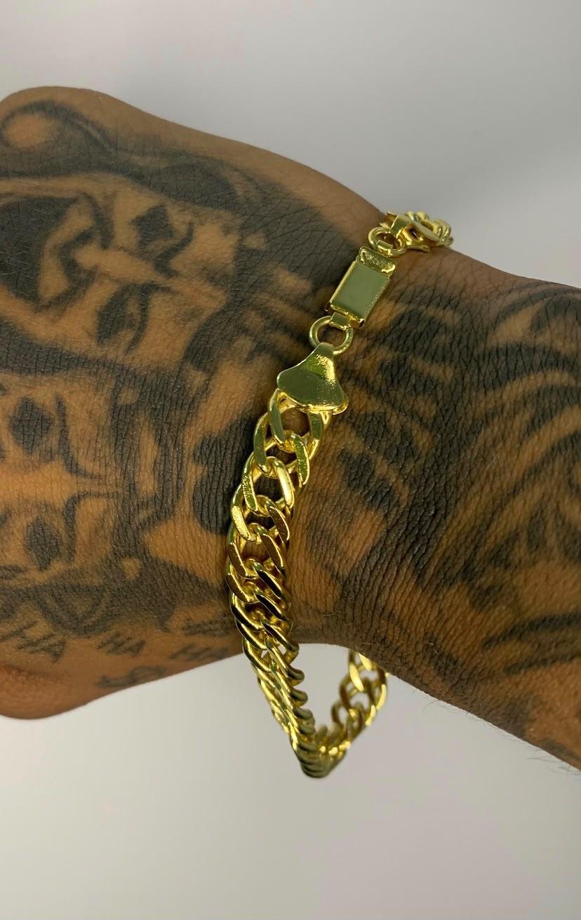 Pulseira Grumet Dupla com Trava Dupla
